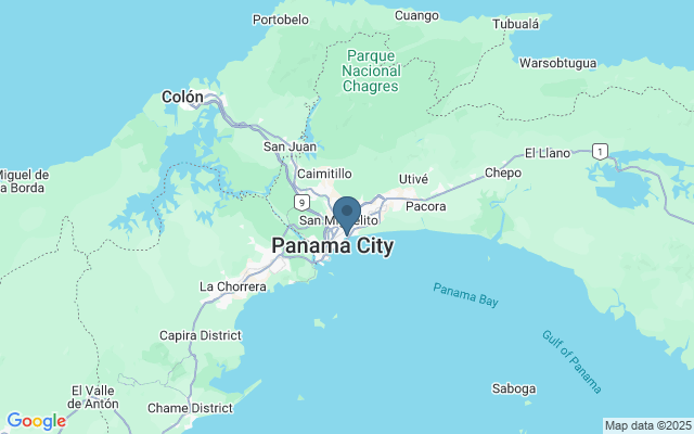 Kaart met locatie Cathedral de Panamá